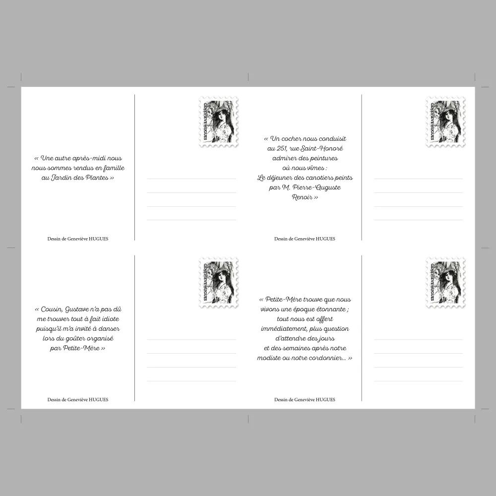 Cartes Postales Élise - Planche 3