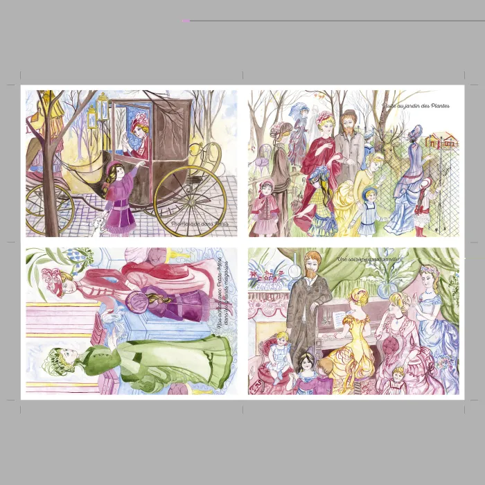 Cartes Postales Élise - Planche 3