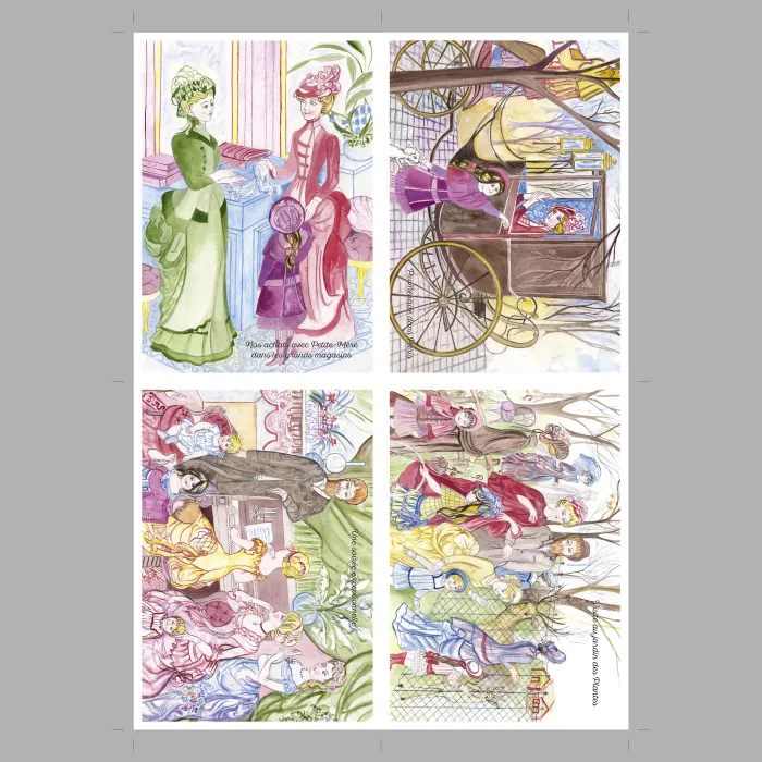 Cartes Postales Élise - Planche 3