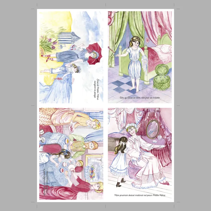 Cartes Postales Élise - Planche 1